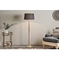 Avisa Mango Wood Floor Lamp - Natural