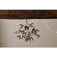 Avni Mistletoe Christmas Decoration - Antique Brass