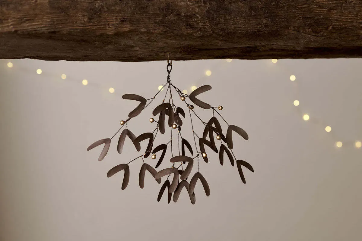 Avni Mistletoe Spray Decoration - Antique Brass product