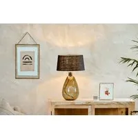 Baba Large Tall Recycled Glass Lamp - Green