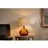 Baba Large Wide Recycled Glass Lamp - Burnt Amber