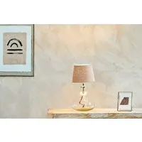 Baba Small Wide Recycled Glass Lamp - Clear