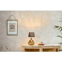 Baba Small Wide Recycled Glass Lamp - Green