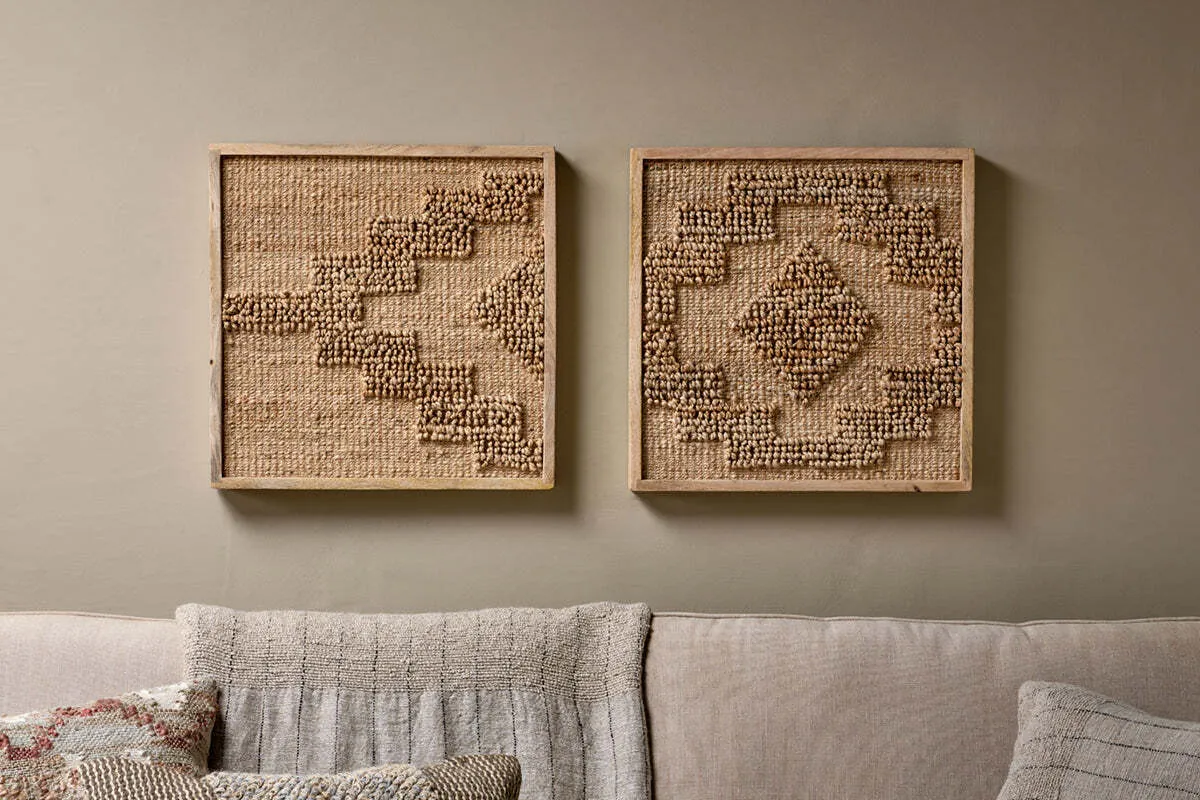 Bawal Diamond Wall Art - Natural, Hemp & Jute product