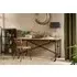 Benia Iron & Reclaimed Wood Desk - Dark Grey