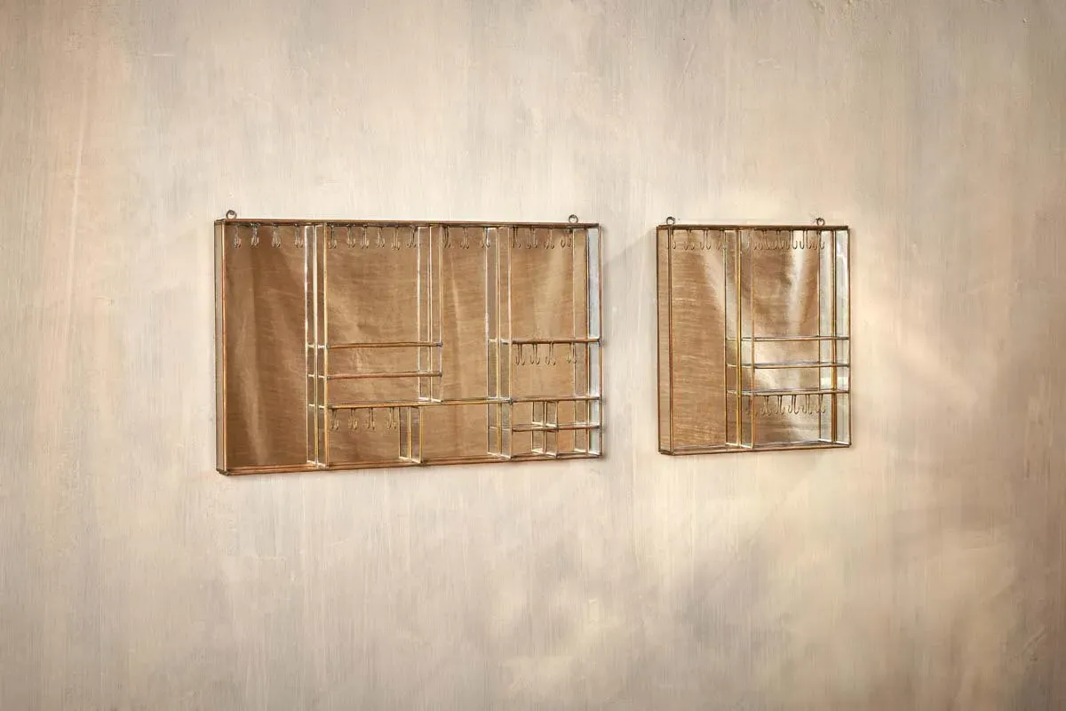 Bequai Large Wall Hung Jewellery Box - Antique Brass