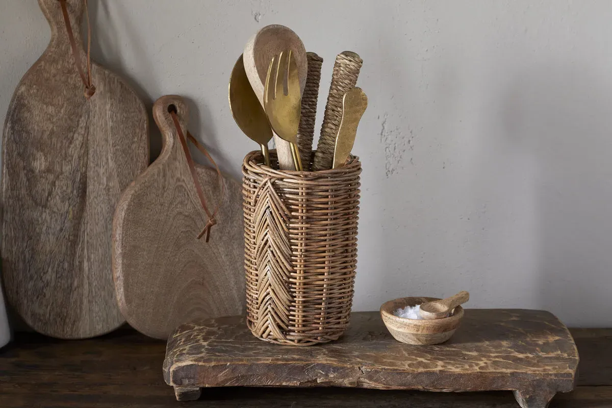 Bersama Rattan Utensil Holder - Natural product