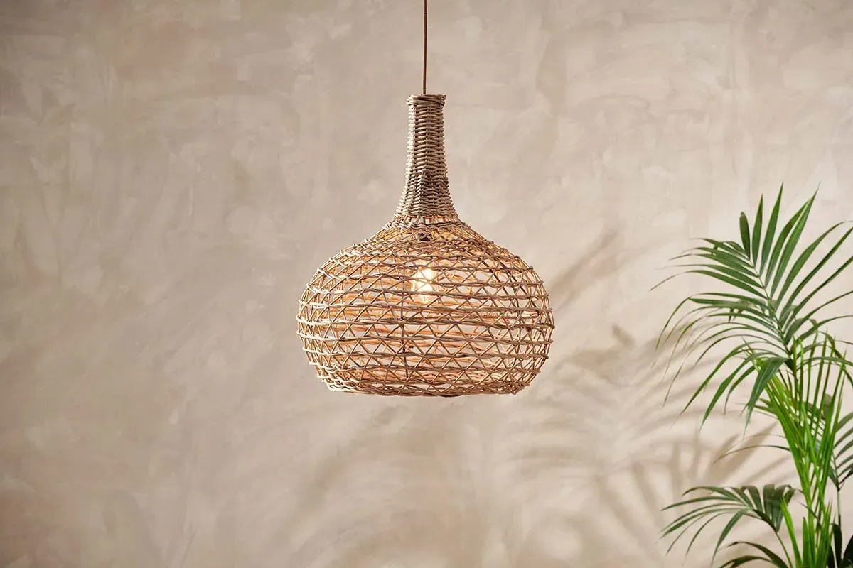 Beru Large Rattan Lampshade - Natural