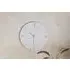Besa Round Wall Clock - White, Marble