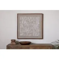 Birala Hand Stitched Wall Art - Natural