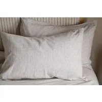 Borba Housewife Pillowcases Set Of 2 - Espresso, Hemp & Cotton alternate view