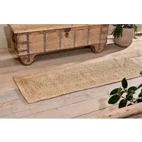 Braided Hemp Floor Runner - Brown, Hemp alternate view