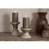 Cabra Large Candle Holder - Olive, Reactive Glaze