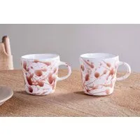 Canela Set of 2 Mugs - Dusty Terracotta, Ceramic alternate view