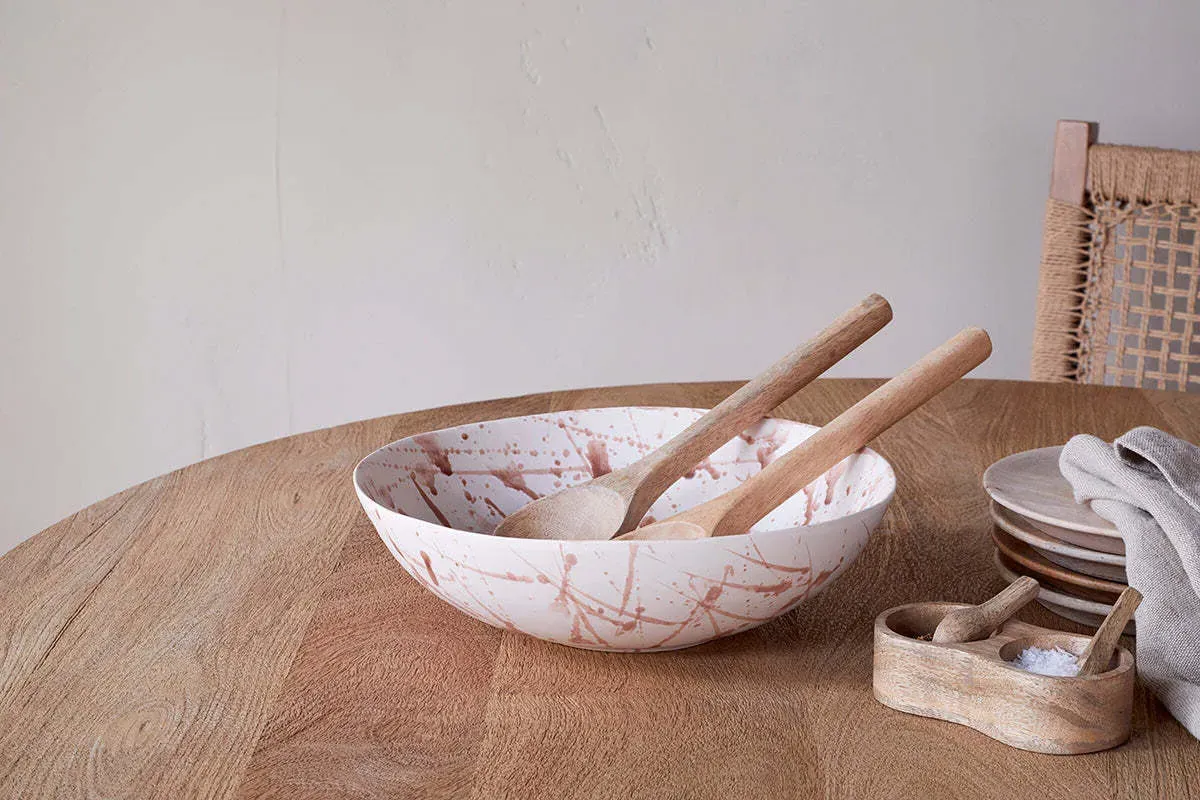 Canela Splatter Serving Bowl - Dusty Terracotta product
