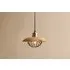 Chakai Small Wood & Metal Pendant Light - Natural