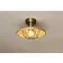 Chakai Wood & Metal Flush Ceiling Light - Natural