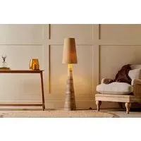 Chameli Tapered Floor Lamp - Natural, Mango Wood
