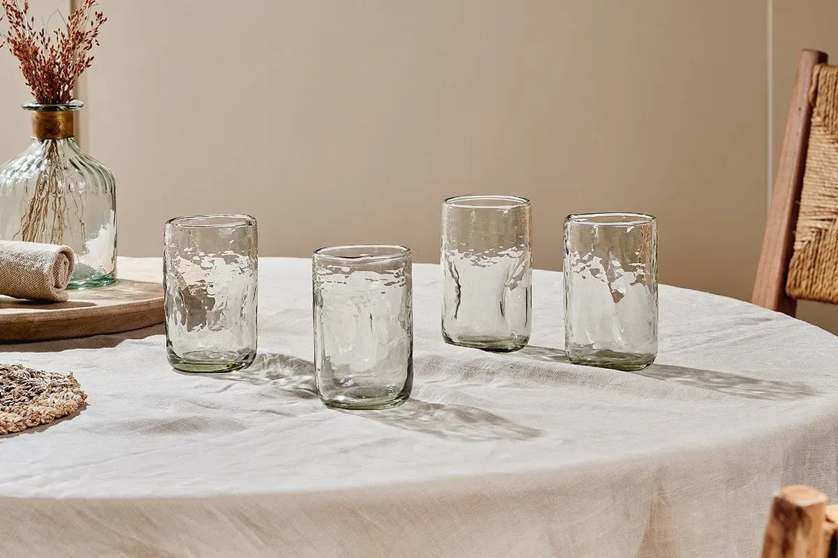 Chandani Tall Tumbler Set of 4 - Clear