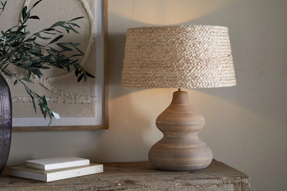 Dalat Ceramic Table Lamp Base - Natural product