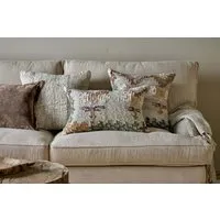 Dantri Jute & Cotton Cushion Cover - Soft Grey alternate view
