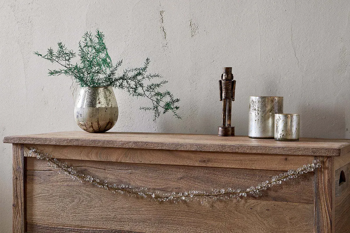 Danvi Glass Drop Garland - Brass, Clear image