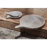 Darassa Large Stone Platter - White, Marble