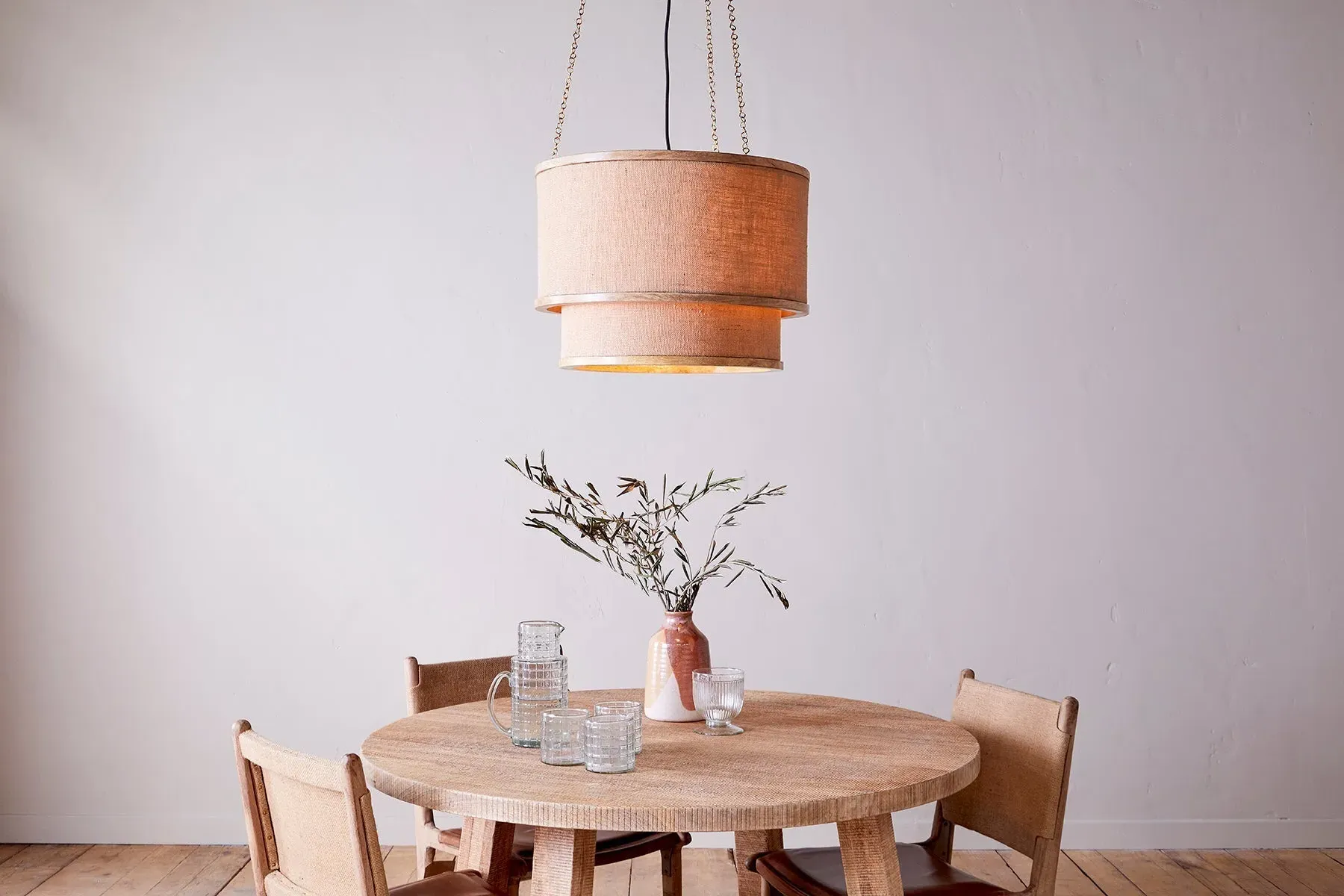 Darat Pendant Light - Natural, Mango Wood image