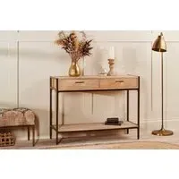 Dasai Mango Wood Console Table - Natural