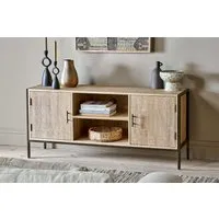 Dasai Media Unit with Storage - Natural, Mango Wood alternate view