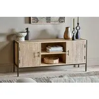 Dasai Media Unit - Natural, Mango Wood