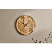 Deevena Mango Wood Clock - Mango Wood