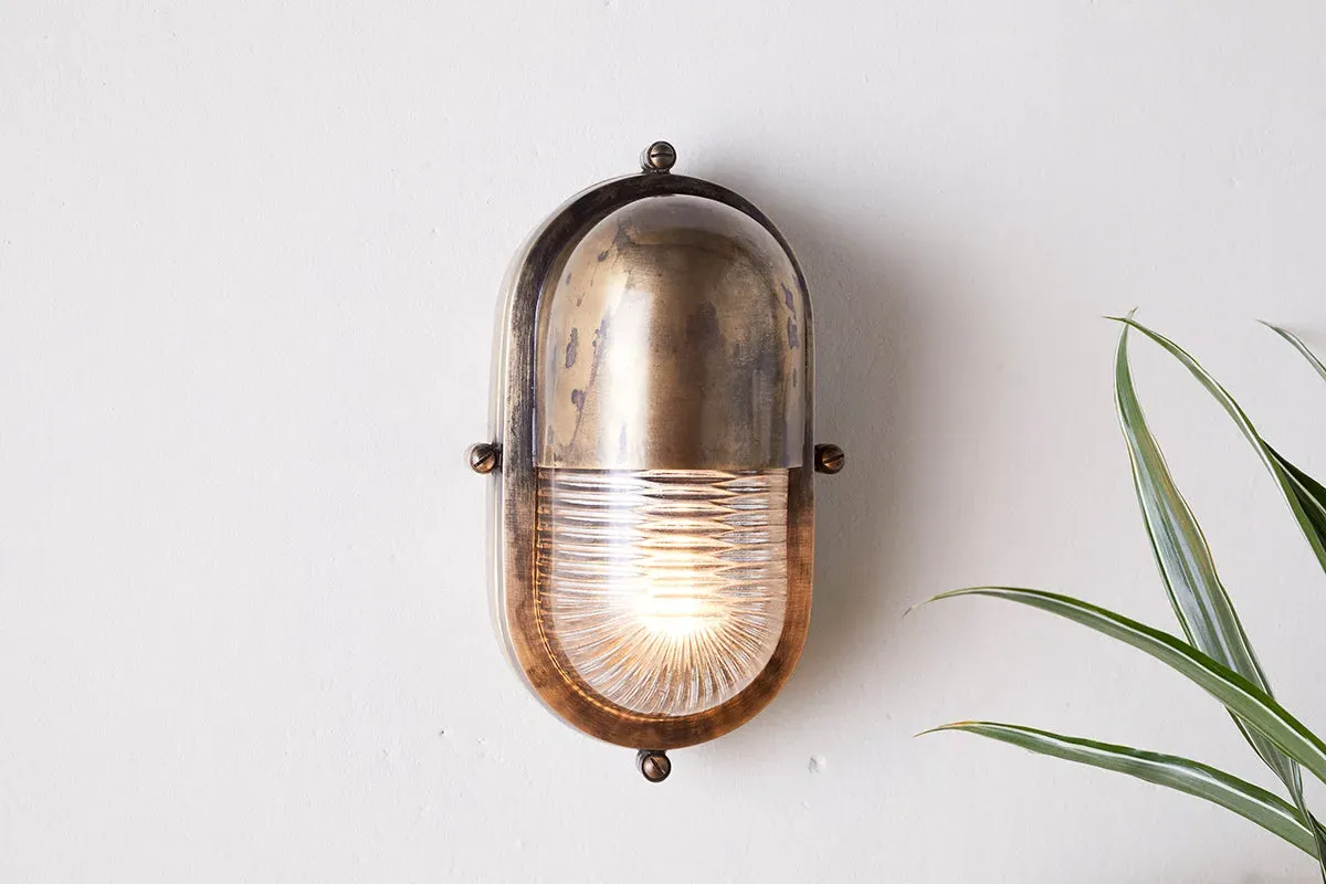 Denaya Outdoor Wall Lamp - Antique Brass image