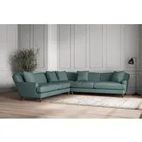 Deni Grand Corner Sofa - Airforce, Recycled Cotton