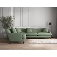 Deni Grand Corner Sofa - Jade, Brera Linen