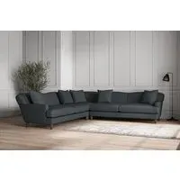 Deni Grand Corner Sofa - Thunder, Recycled Cotton
