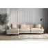 Deni Grand Right Hand Chaise Sofa - Natural, Cotton