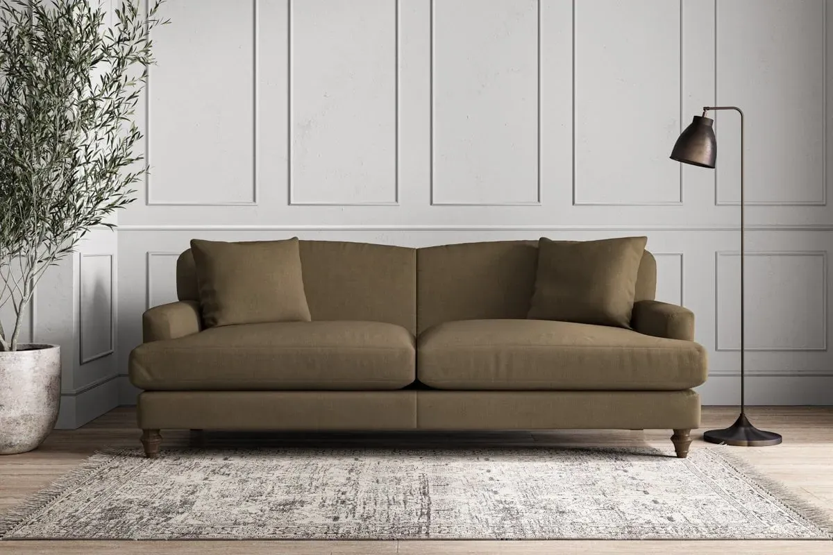Deni Grand Sofa - Chestnut, Brera Linen