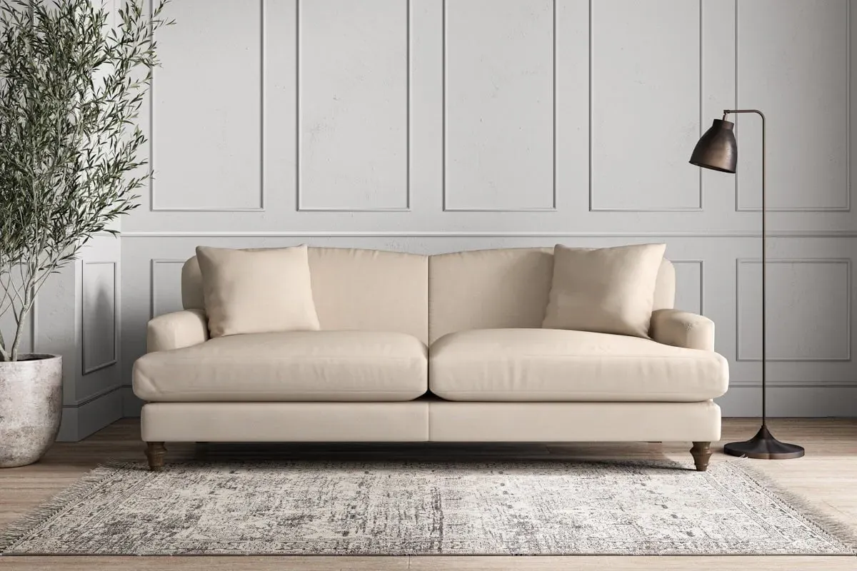 Deni Grand Sofa - Natural, Recycled Cotton