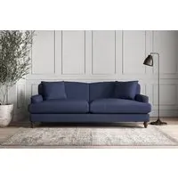 Deni Grand Sofa - Navy, Recycled Cotton