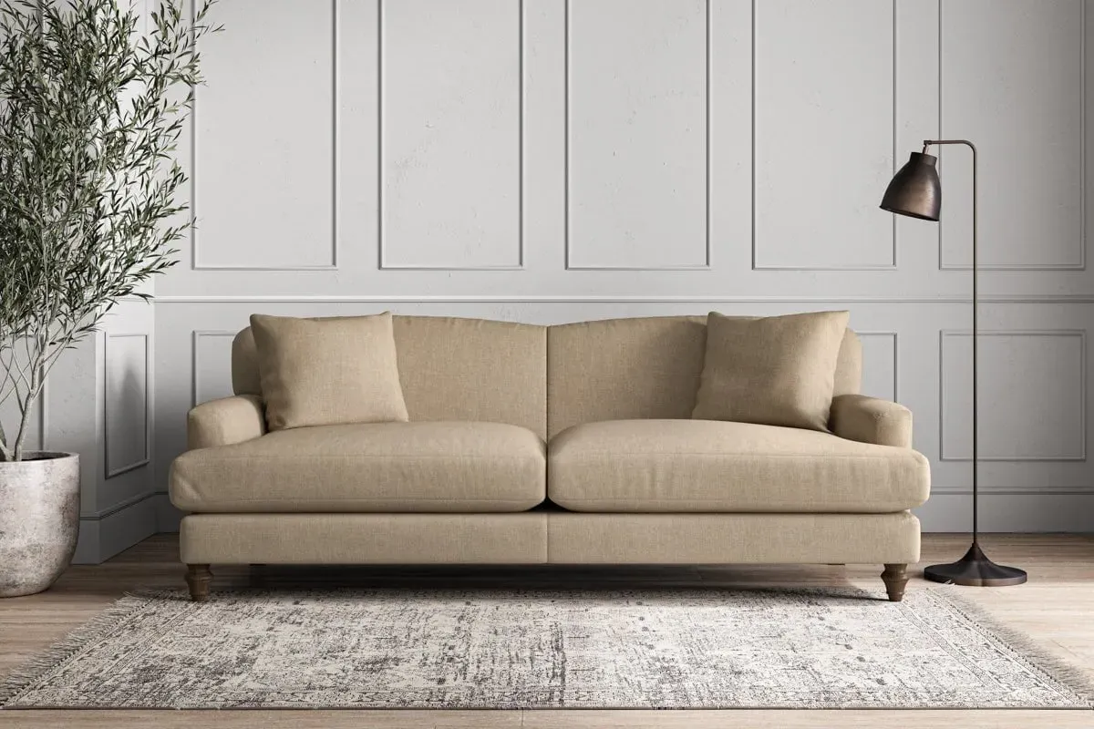 Deni Grand Sofa - Pebble, Brera Linen