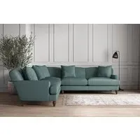 Deni Large Corner Sofa - Airforce, Recycled Cotton