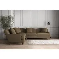 Deni Large Corner Sofa - Chestnut, Brera Linen