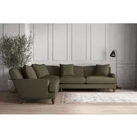 Deni Large Corner Sofa - Fatigue, Recycled Cotton