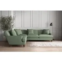 Deni Large Corner Sofa - Jade, Brera Linen