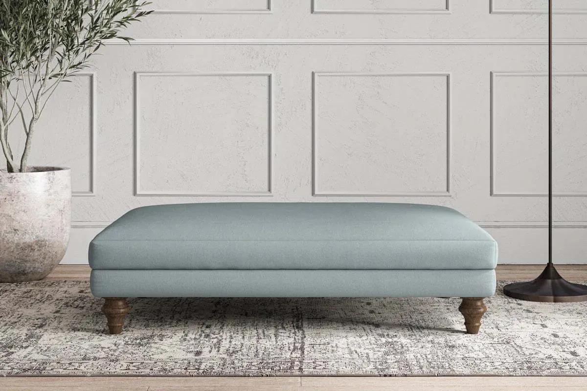 Deni Large Dining Footstool - Horizon, Recycled Cotton product