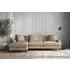 Deni Large Right Hand Chaise Sofa - Pebble, Linen