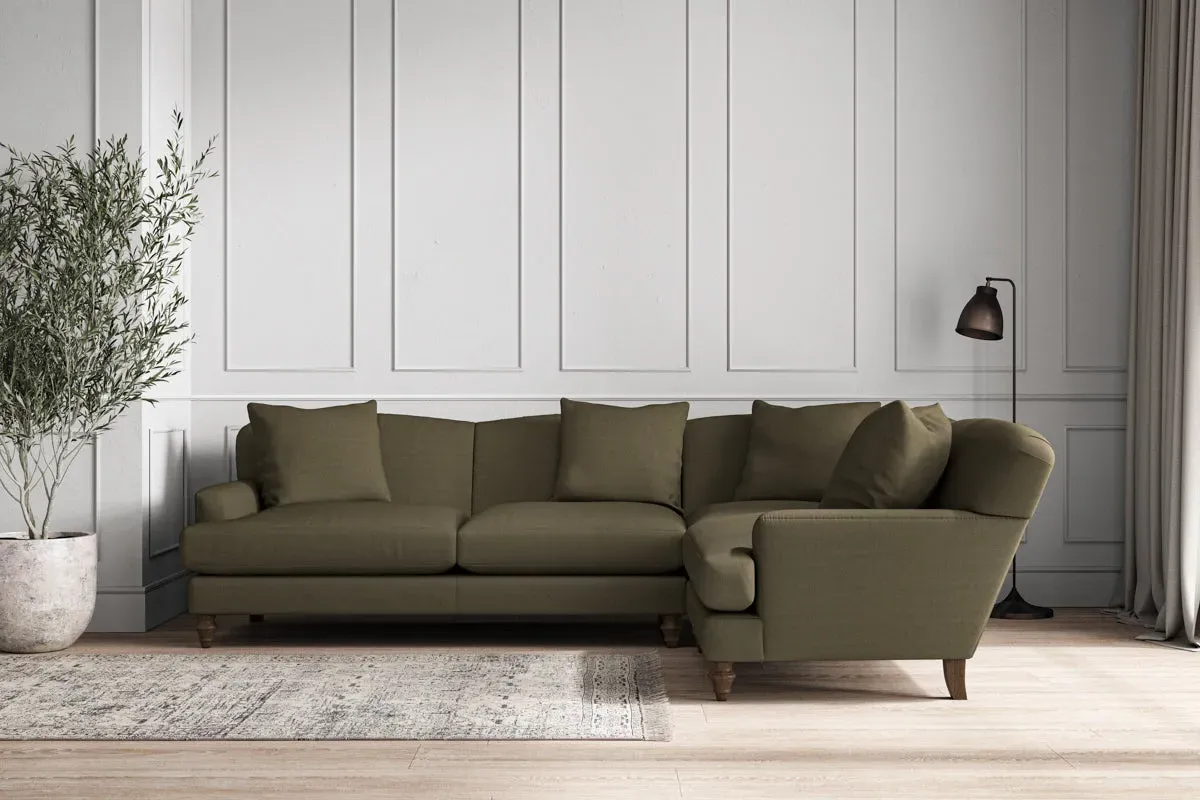 Deni Large Right Hand Corner Sofa - Fatigue, Recycled Cotton