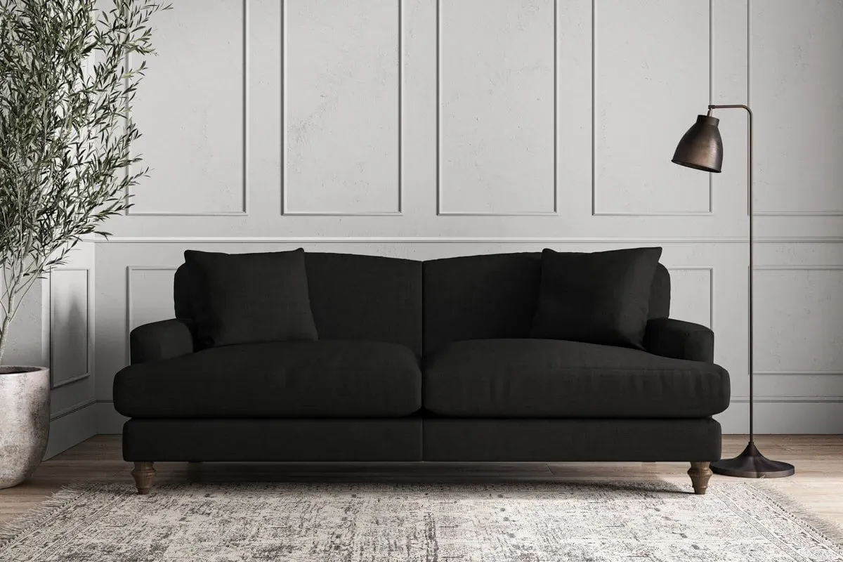 Deni Large Sofa - Charcoal, Brera Linen