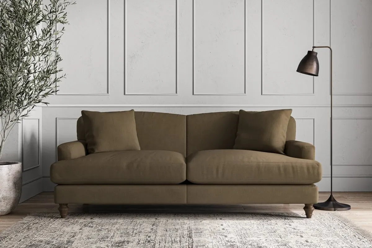 Deni Large Sofa - Chestnut, Brera Linen